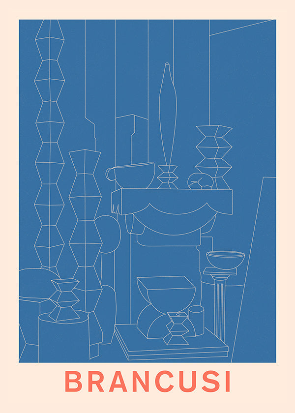 Geometric illustration Brancusi