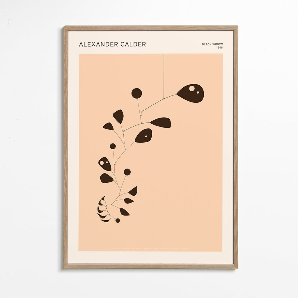 Botanical print with organic mobile