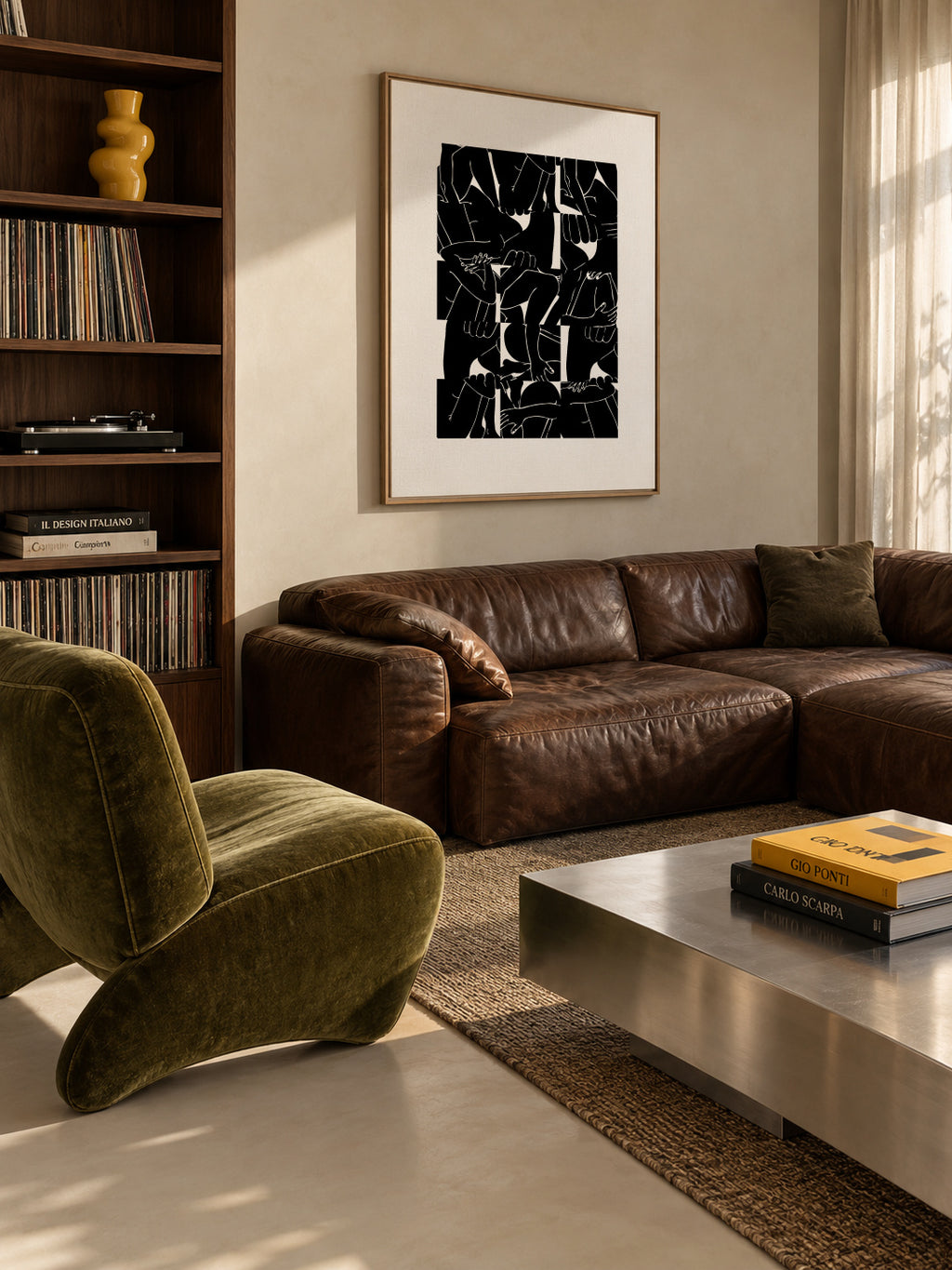 Bodies - Framed canvas in an interior