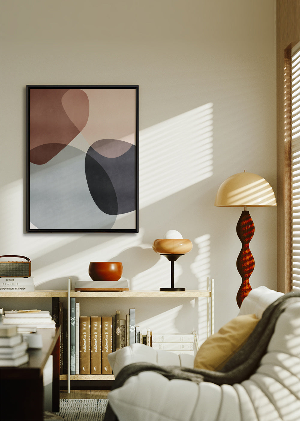 Graphic 206 - Framed canvas in an interior