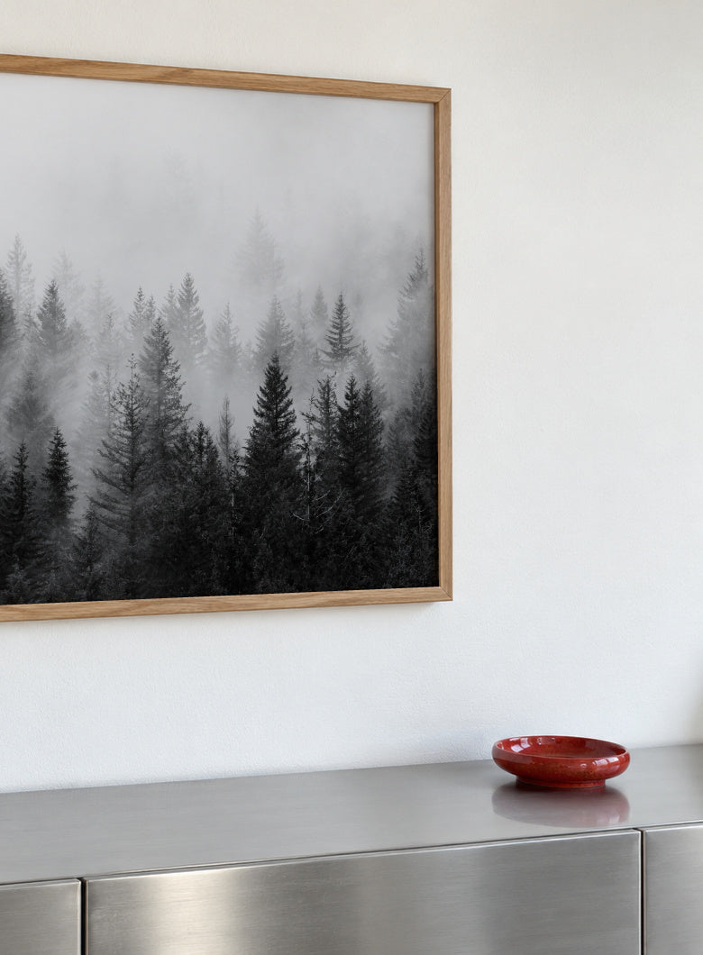 B&W Forrest - Framed poster detail