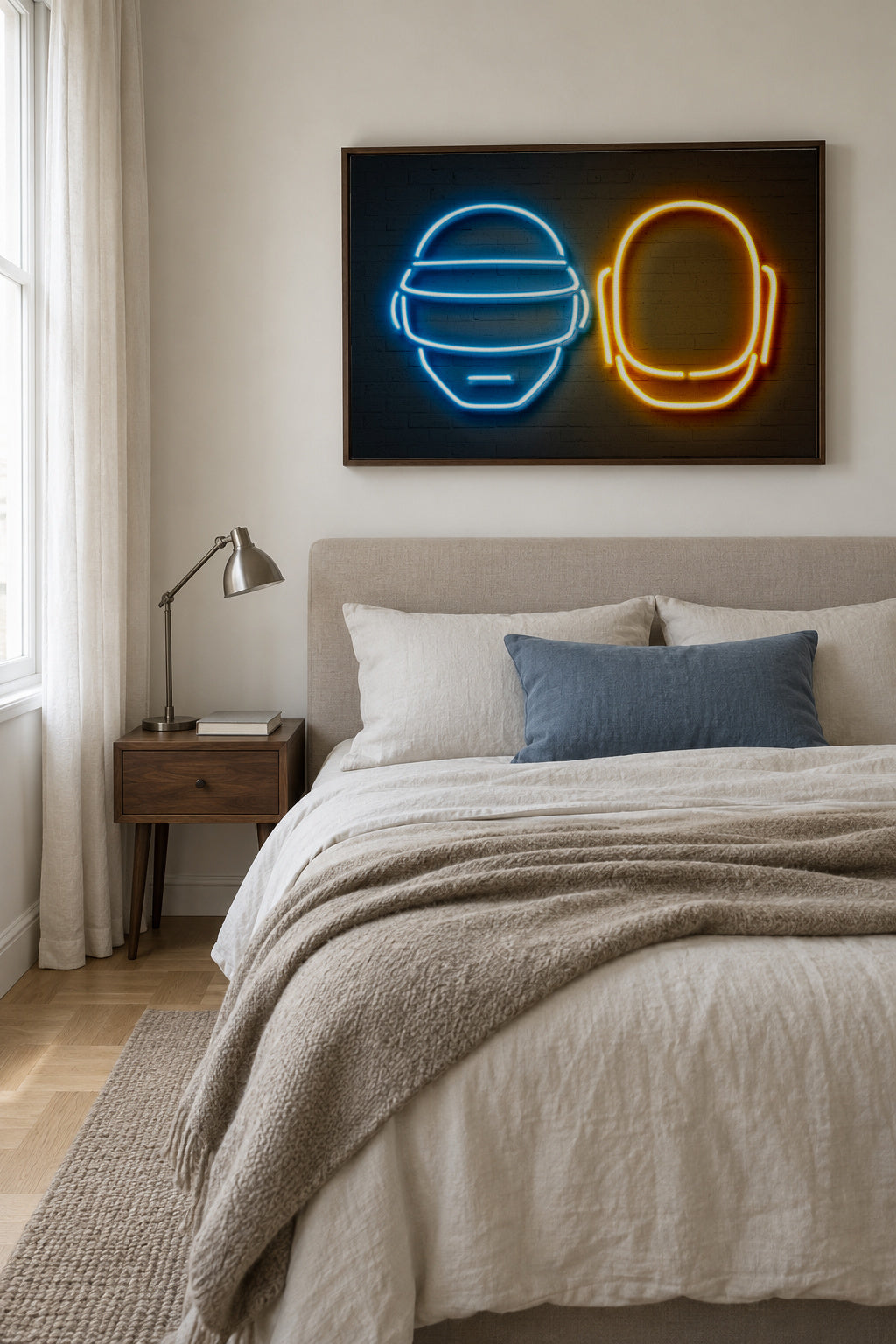 Daft Punk - Framed canvas in an interior