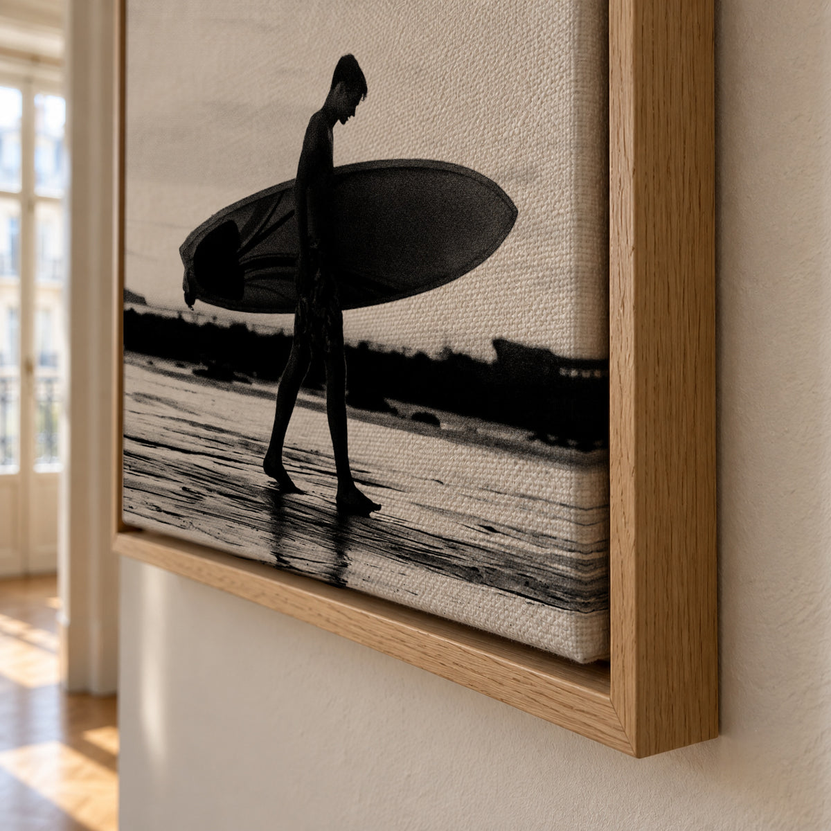 Surf Boy - Framed canvas detail