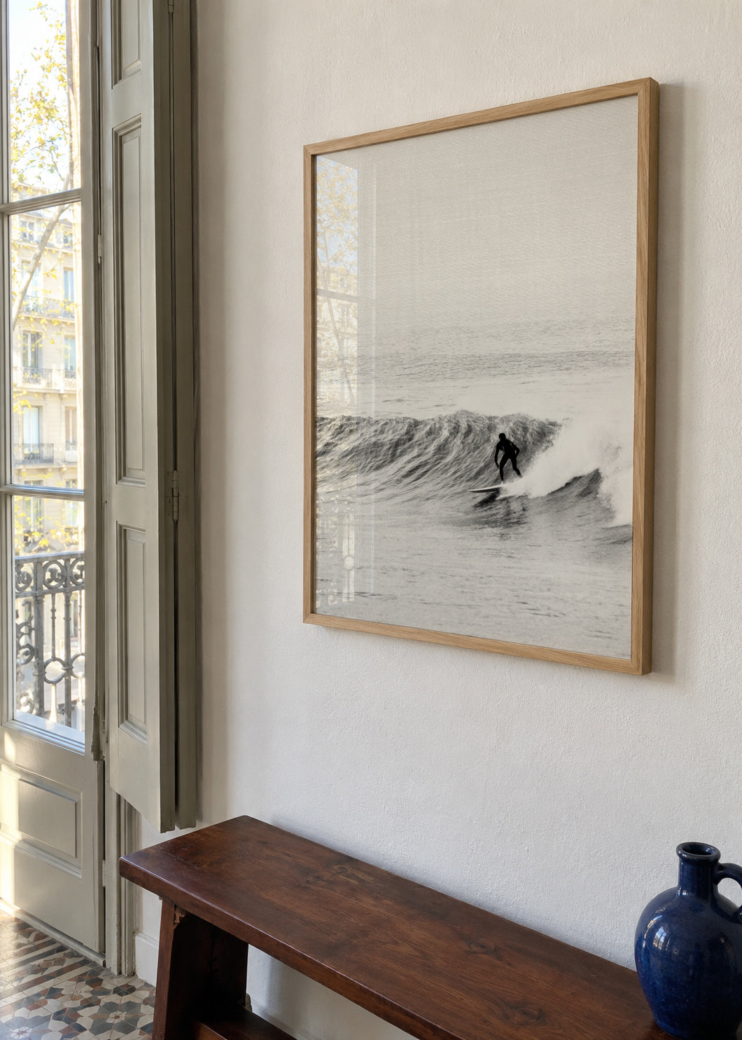 Surf Time - Framed poster in an interior