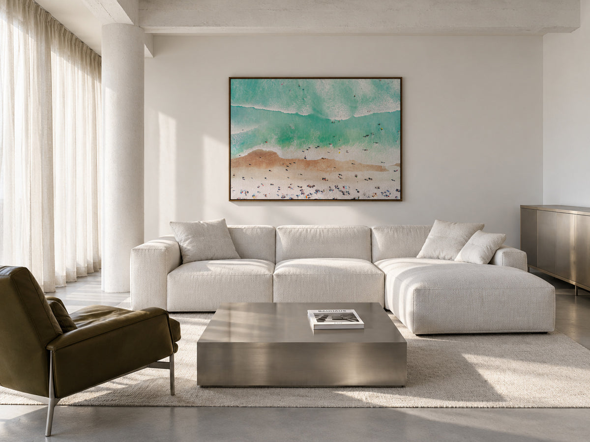 Beach Mood - Framed canvas in an interior
