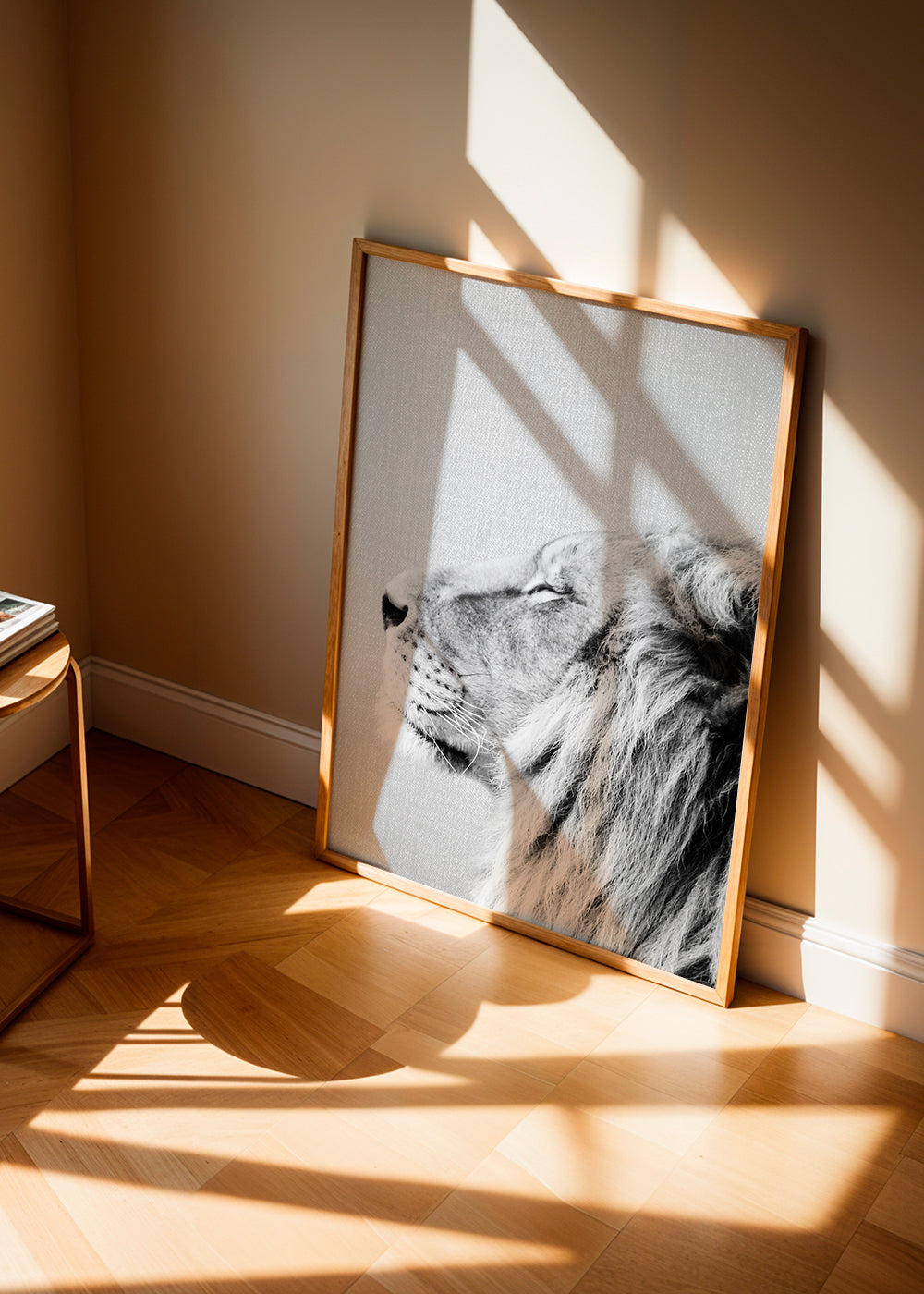 Lion Portrait - Black & White