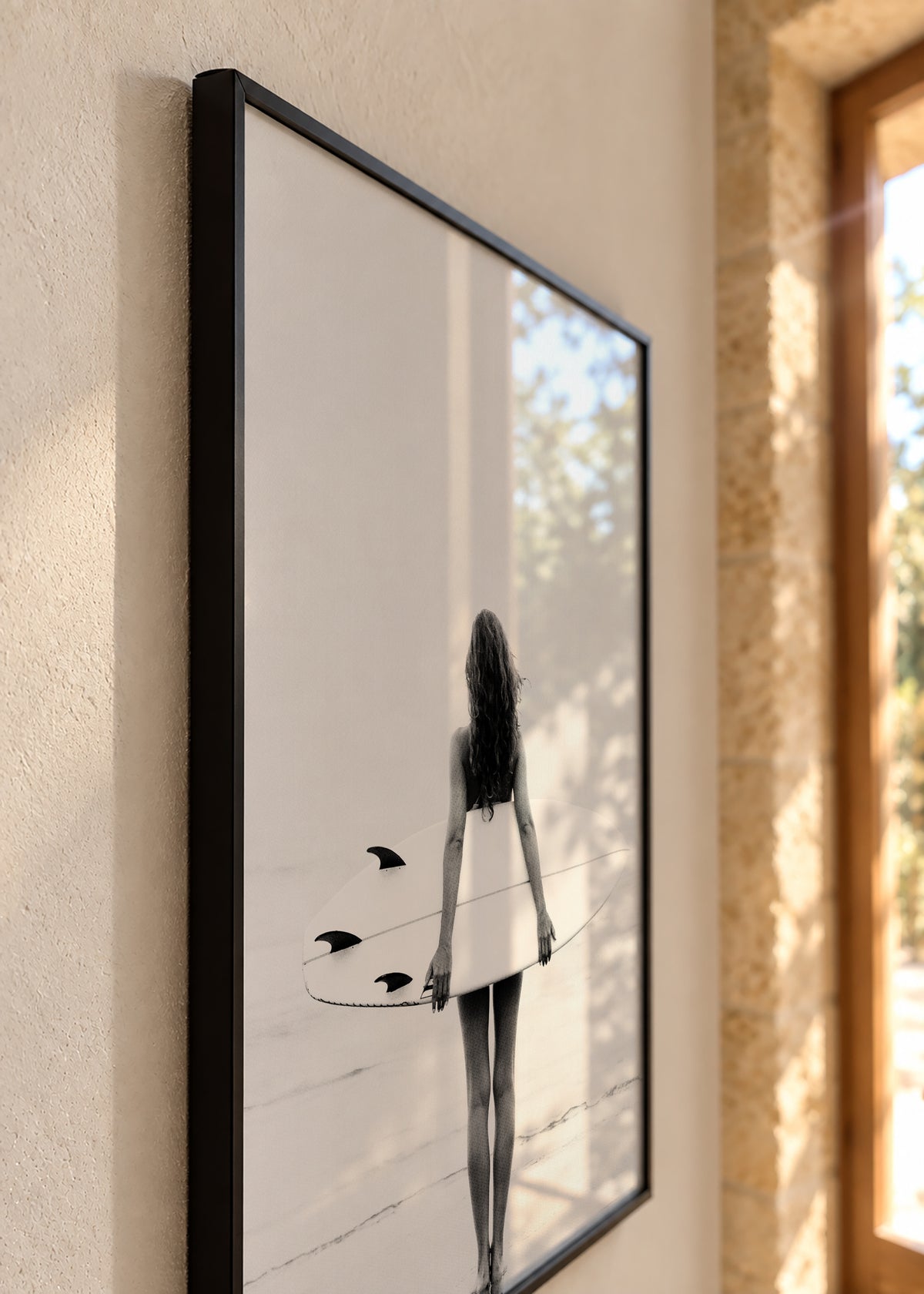 Surf Girl - Framed poster detail