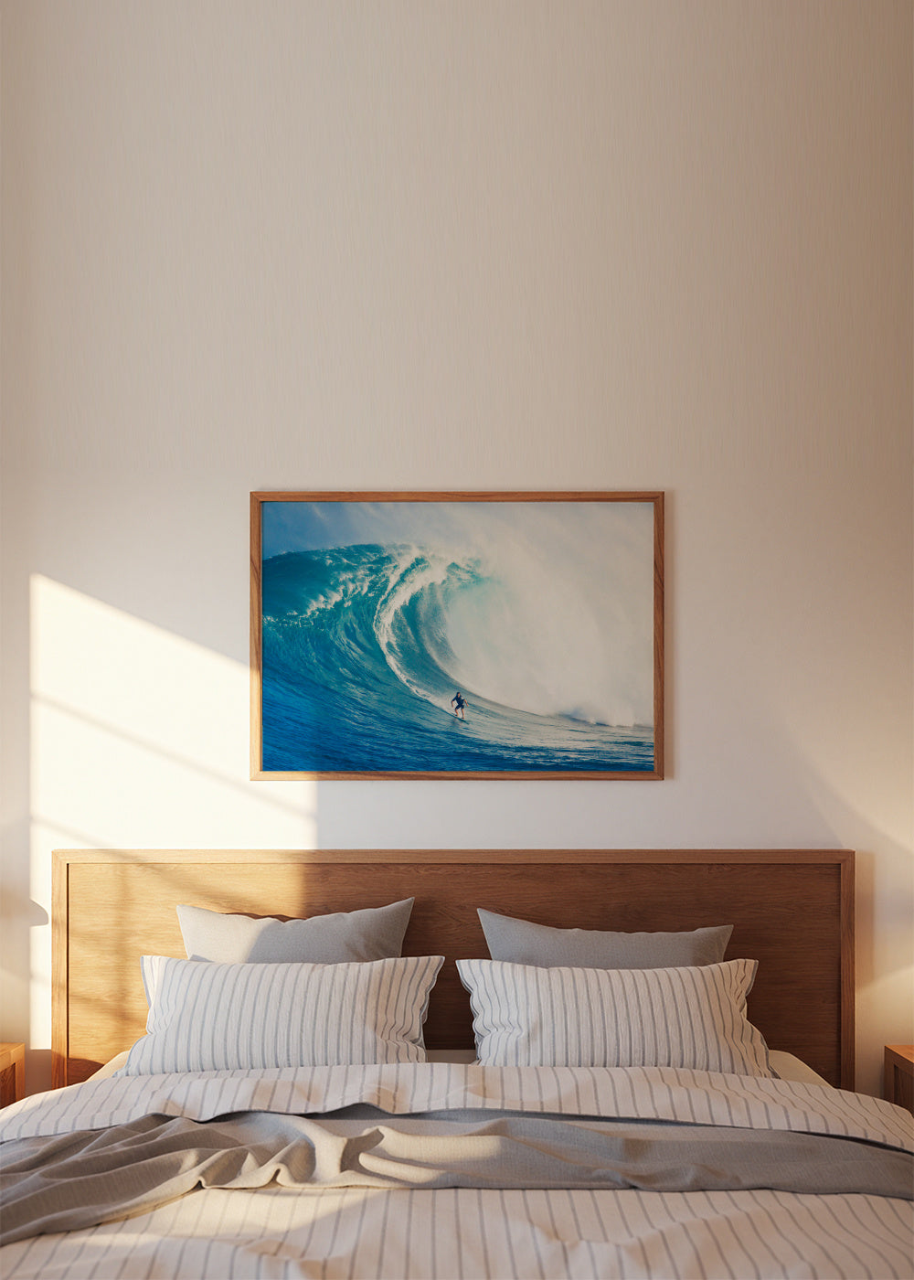 Wild Surf - Framed poster in an interior