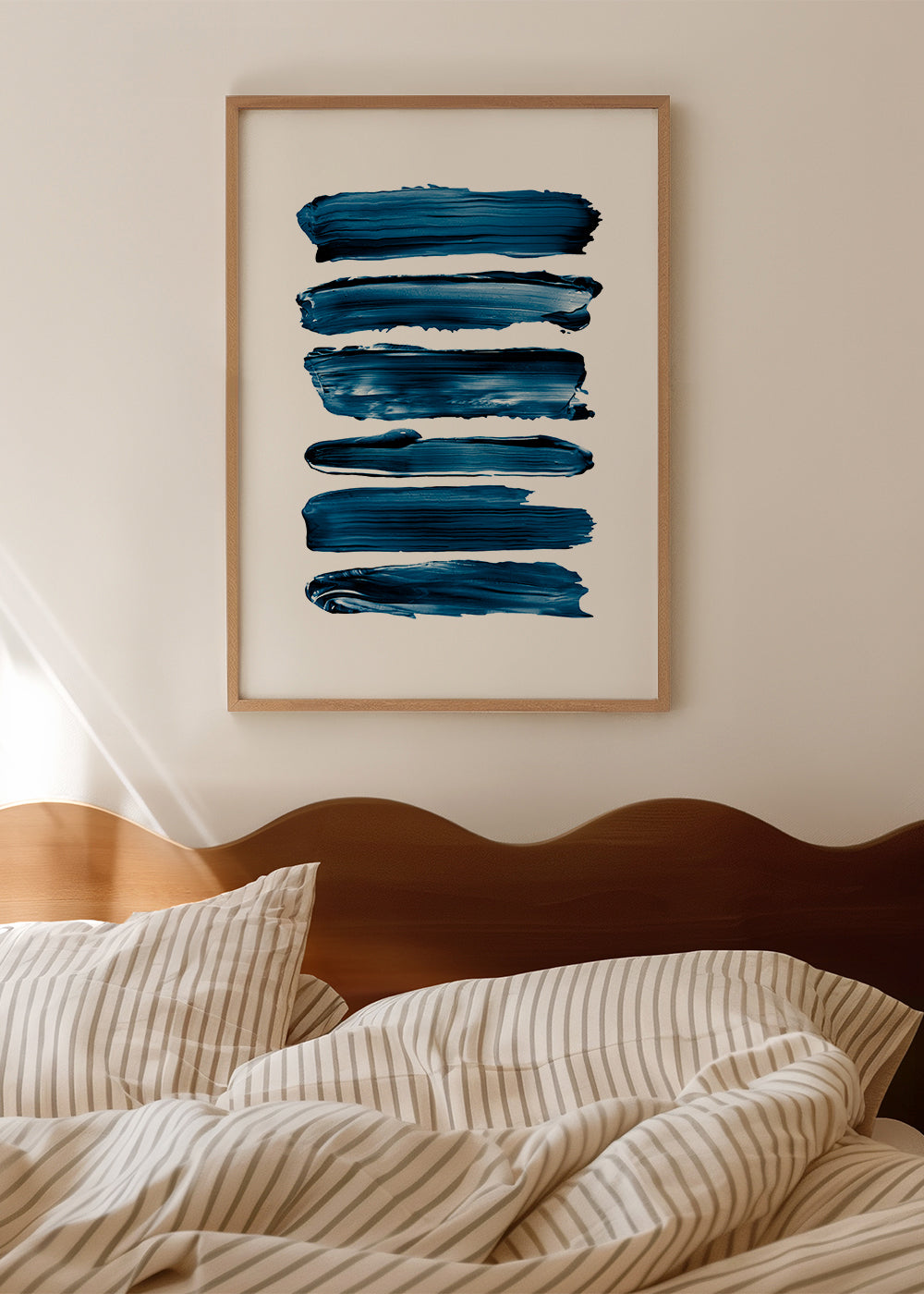 Brush Strokes in Blue