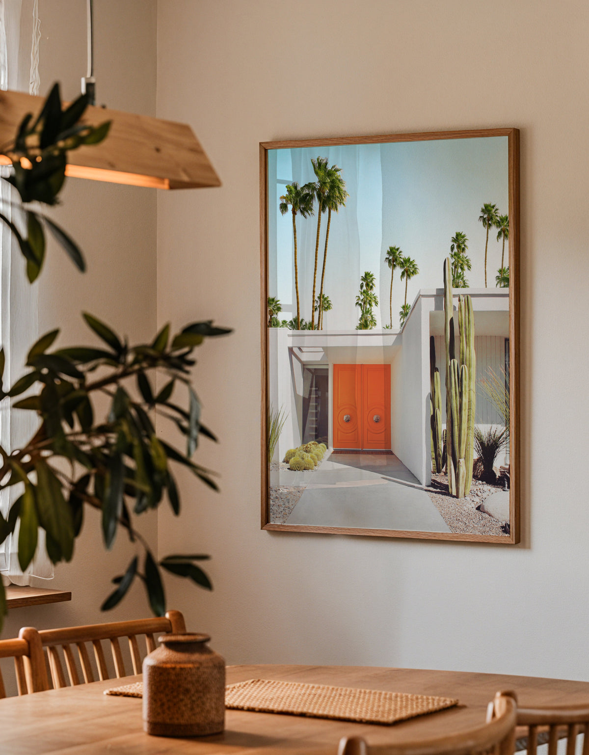 Palm Springs California - Framed poster detail