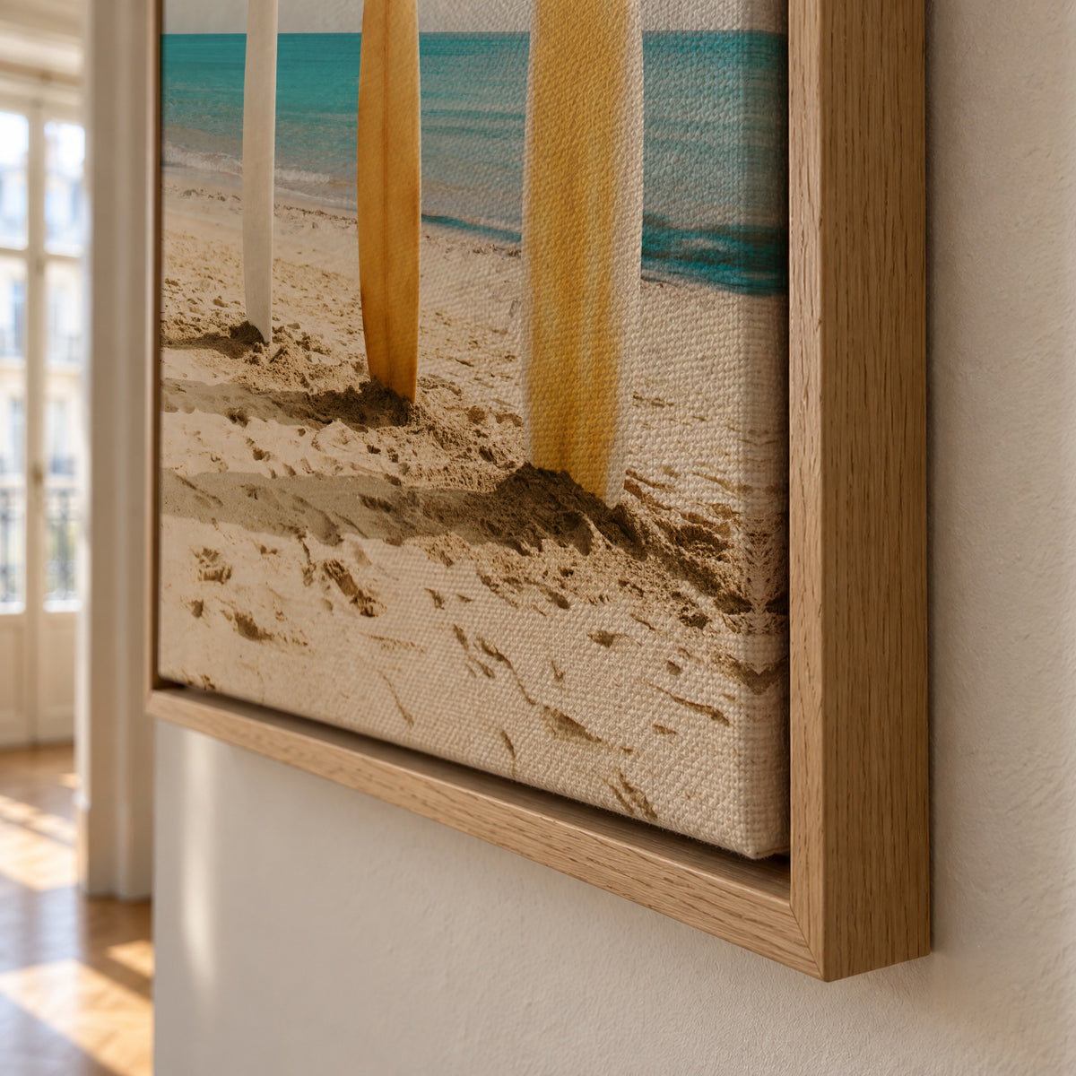 Malibu Surfboards - Framed canvas detail