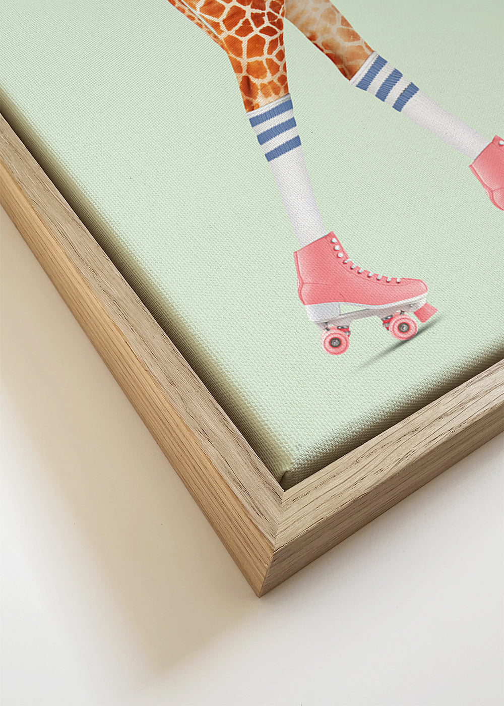 Rollerskating Giraffe