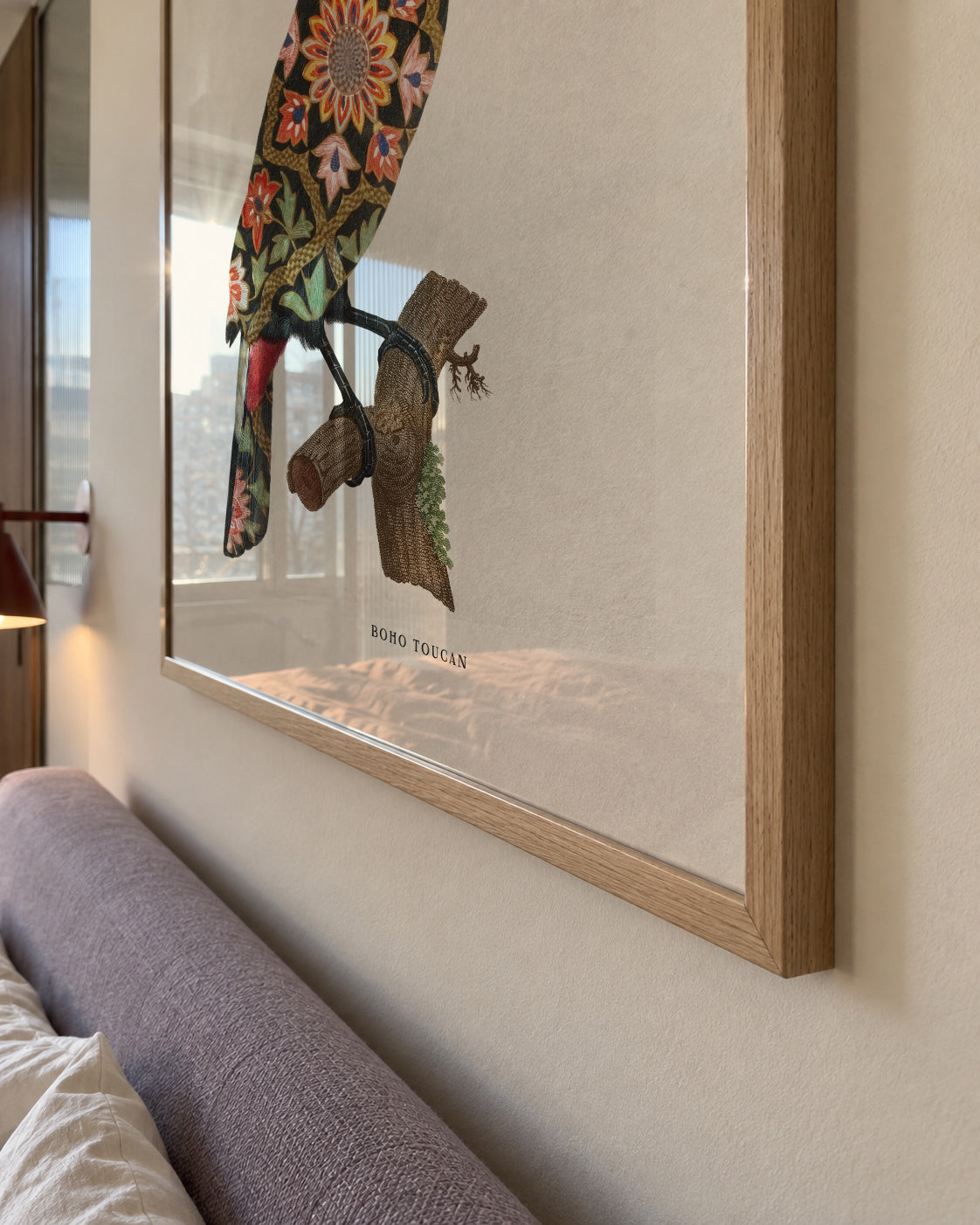Boho toucan - Framed poster detail