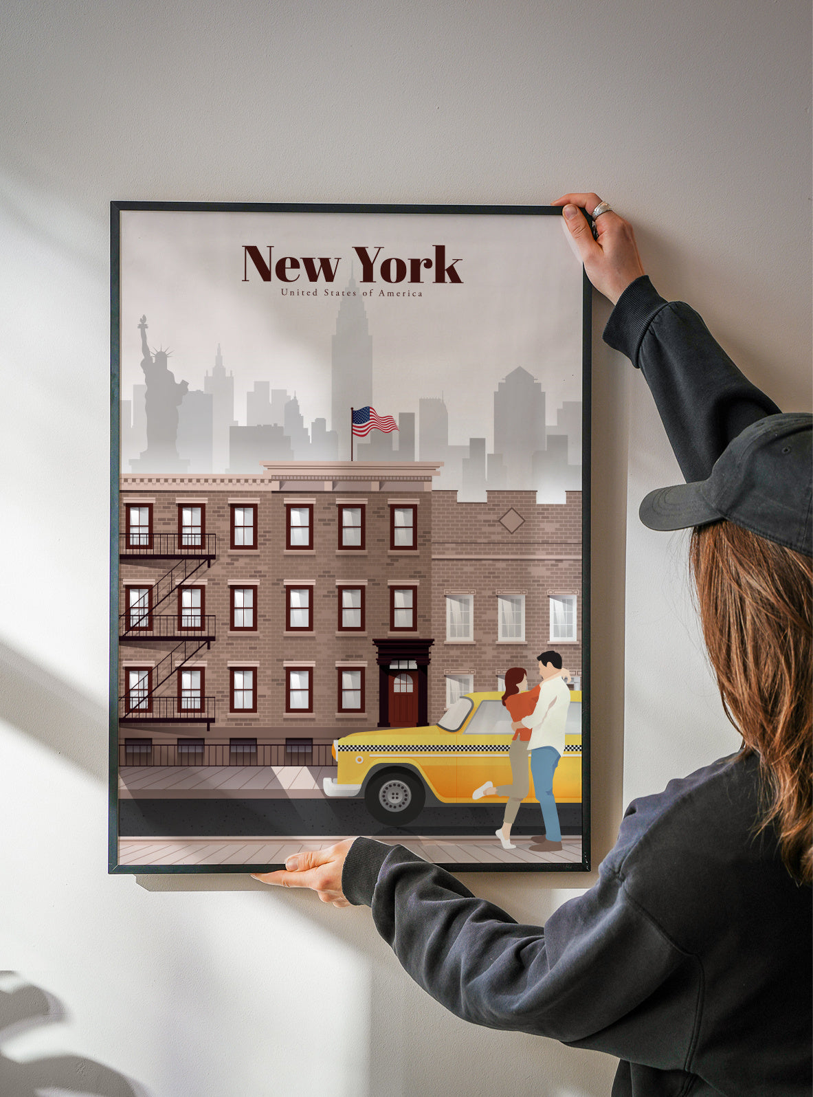 Travel to New York City - Framed poster detail