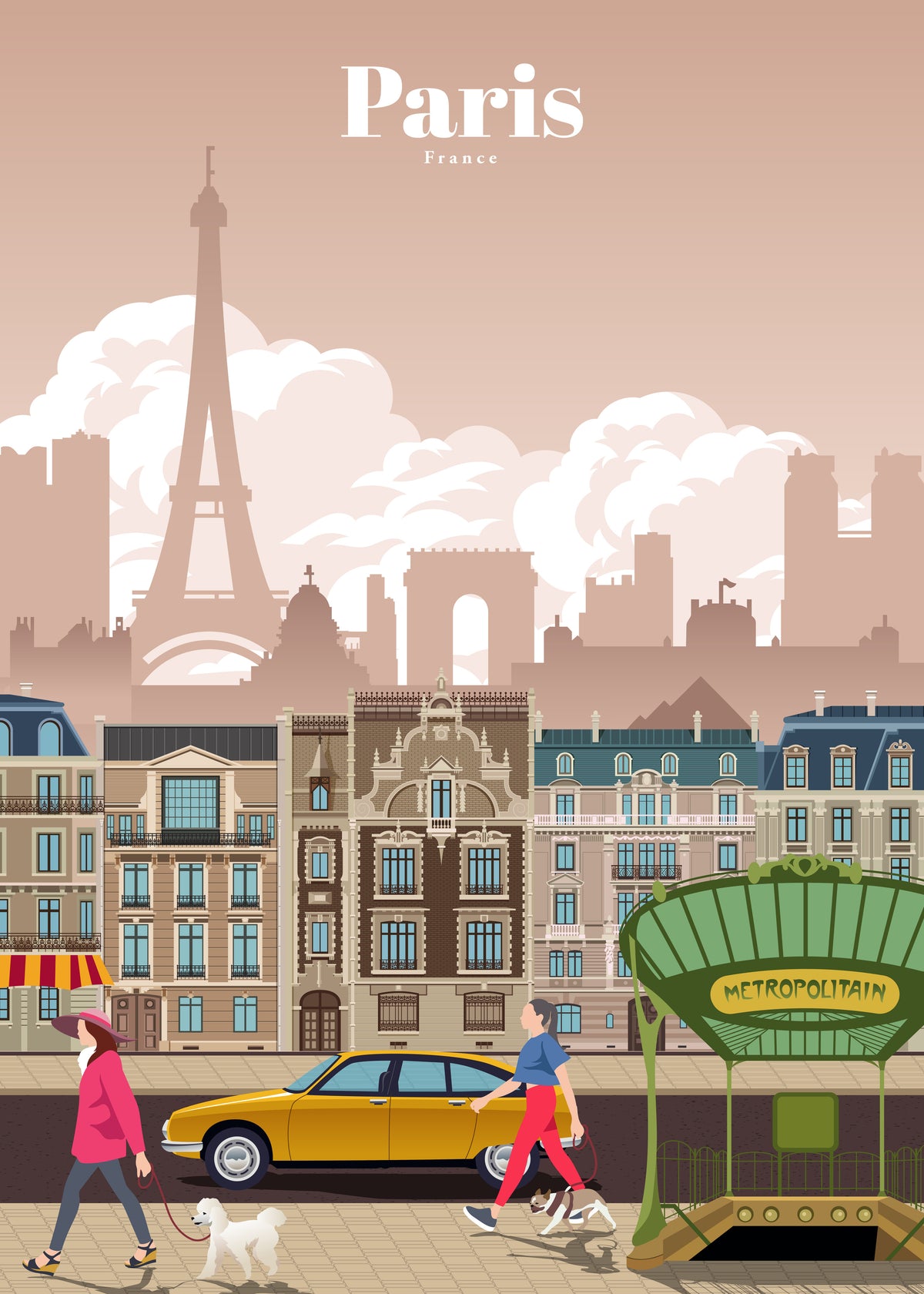 Travel to Paris - Unframed art print