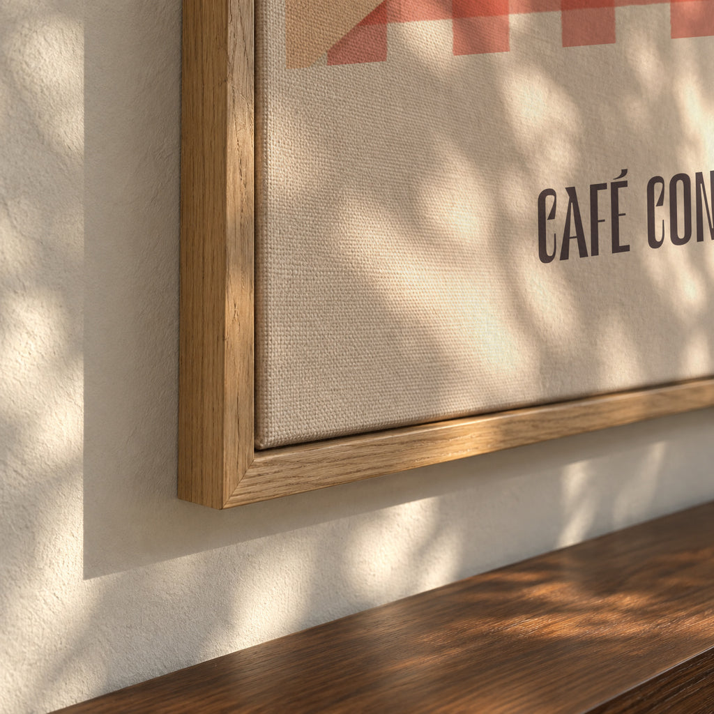 Café con leche - Framed canvas detail