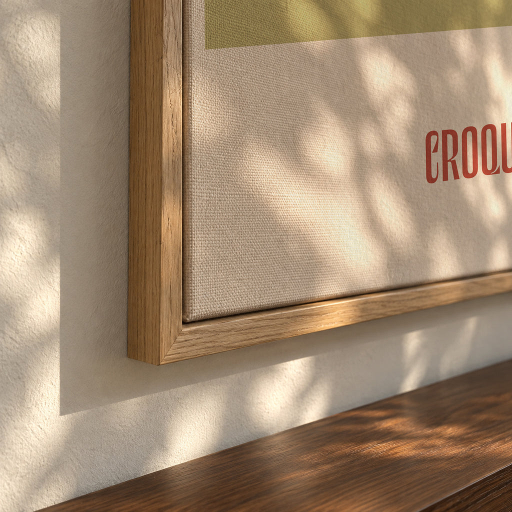Croqueta - Framed canvas detail