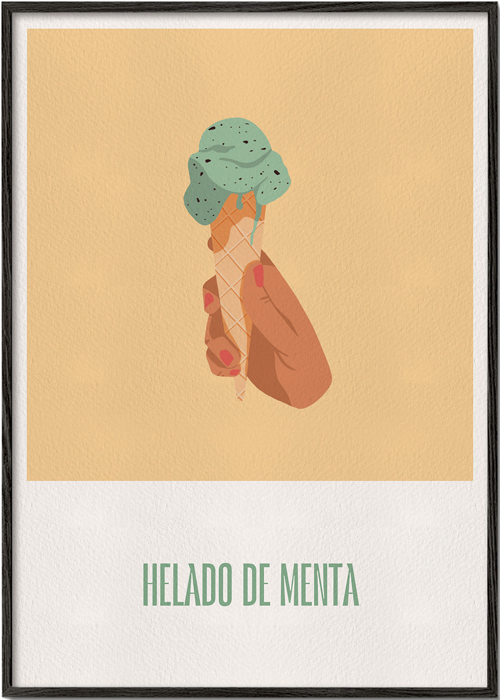 Helado de menta