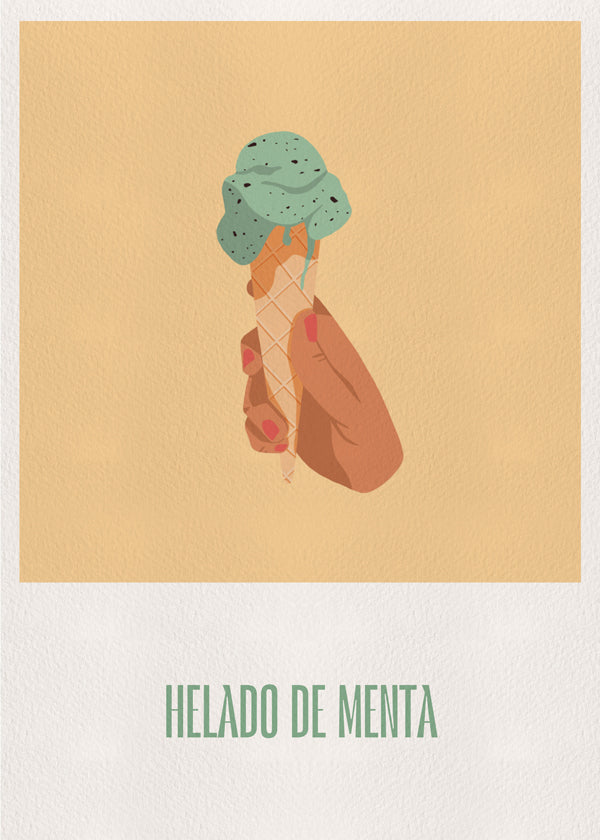 Helado de menta