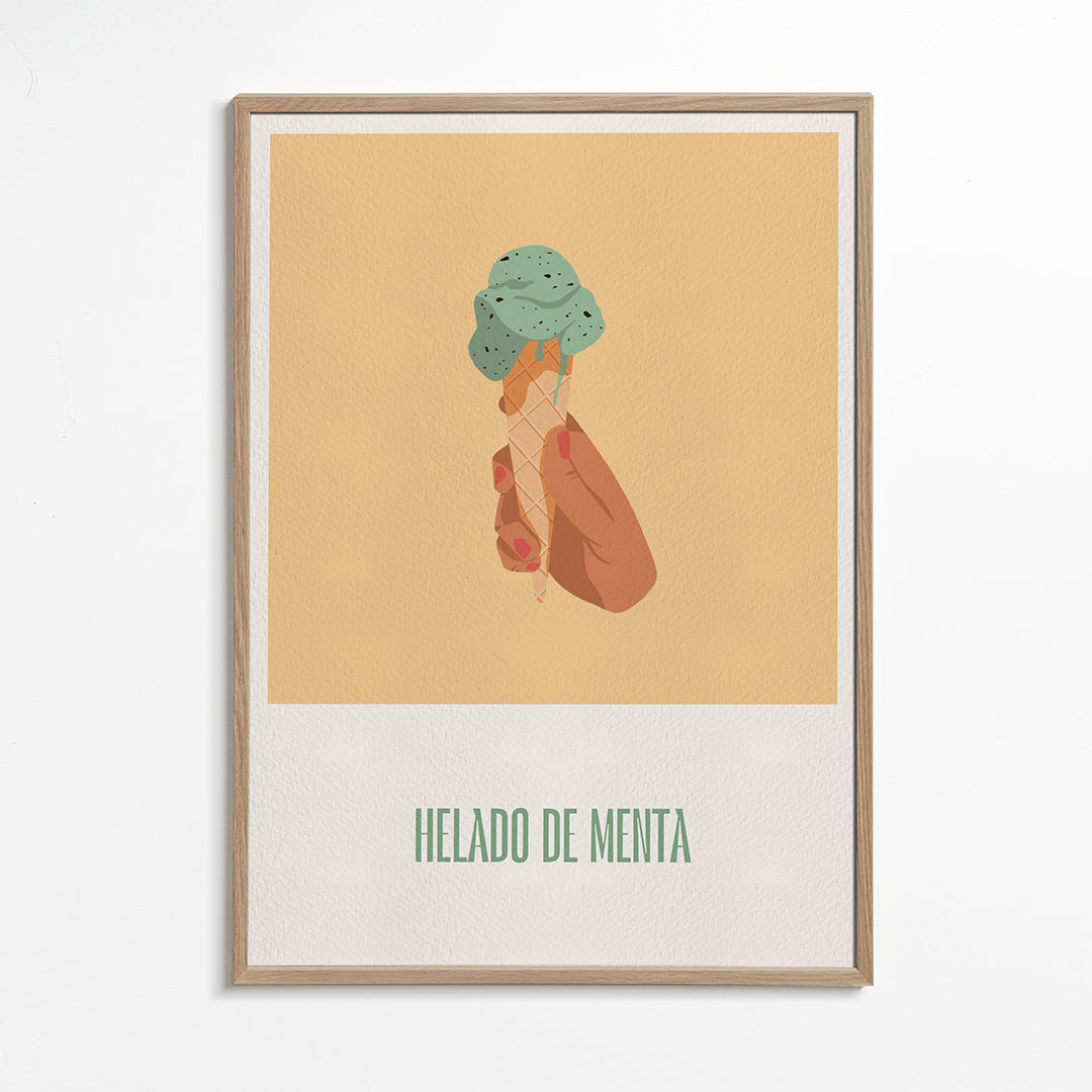 Helado de menta