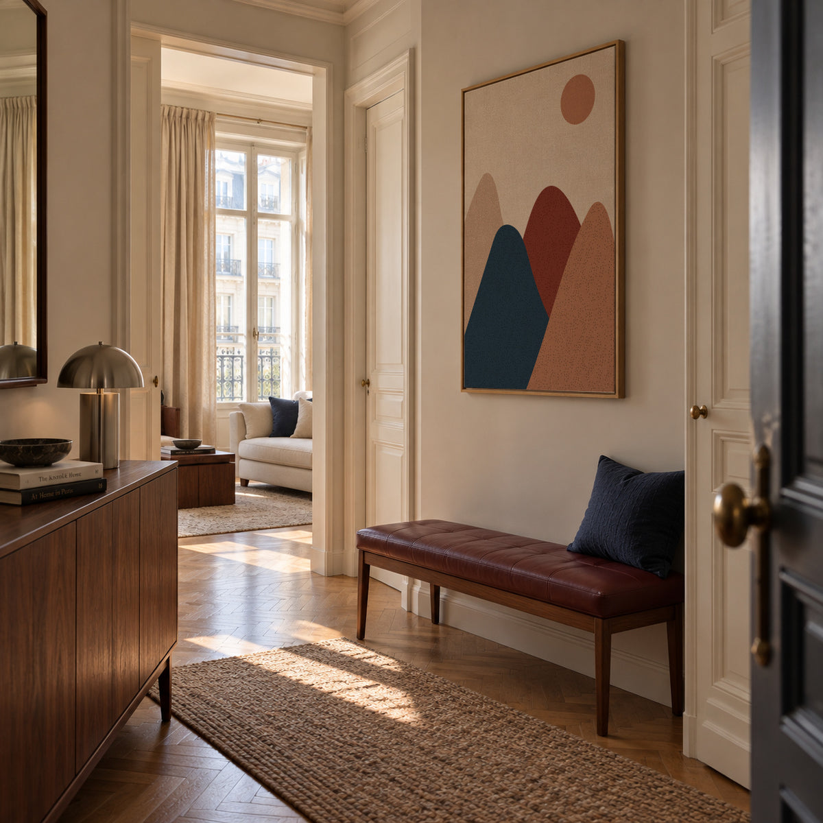 Mountain - Framed canvas in an interior