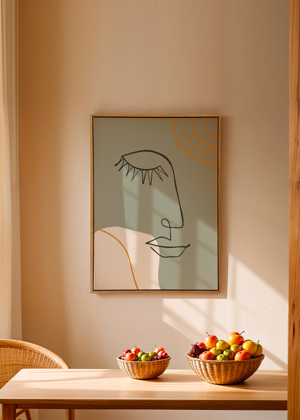 Closed Eyes-Line Art