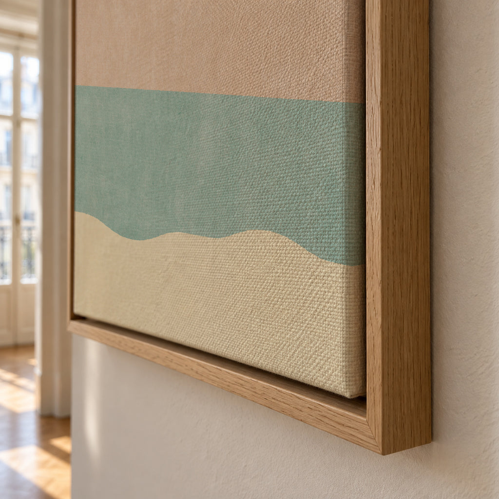 LANDSHAPES / Beach (Day) - Framed canvas detail