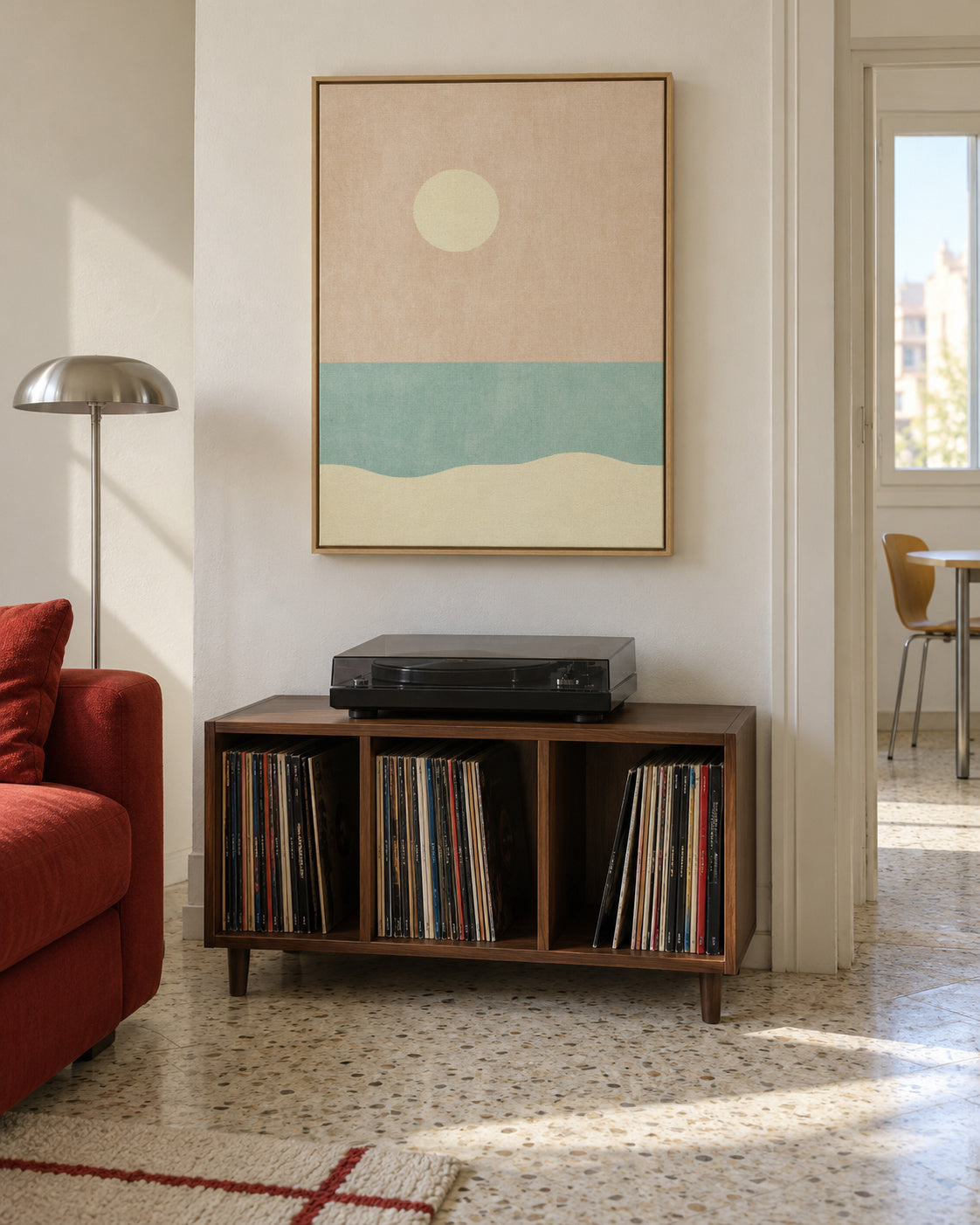 LANDSHAPES / Beach (Day) - Framed canvas in an interior