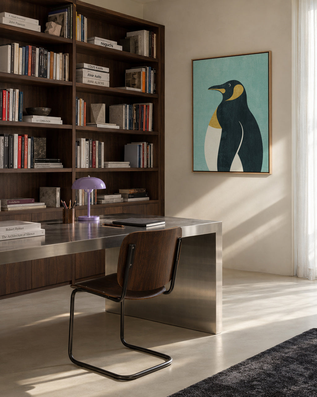 FAUNA / Emperor Penguin - Framed canvas in an interior