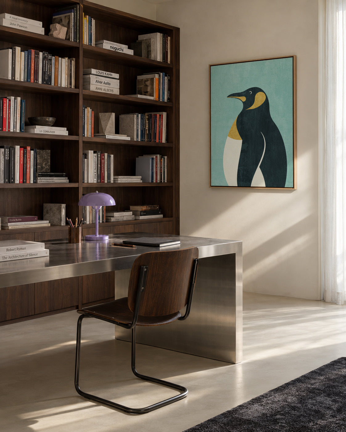 FAUNA / Emperor Penguin - Framed canvas in an interior