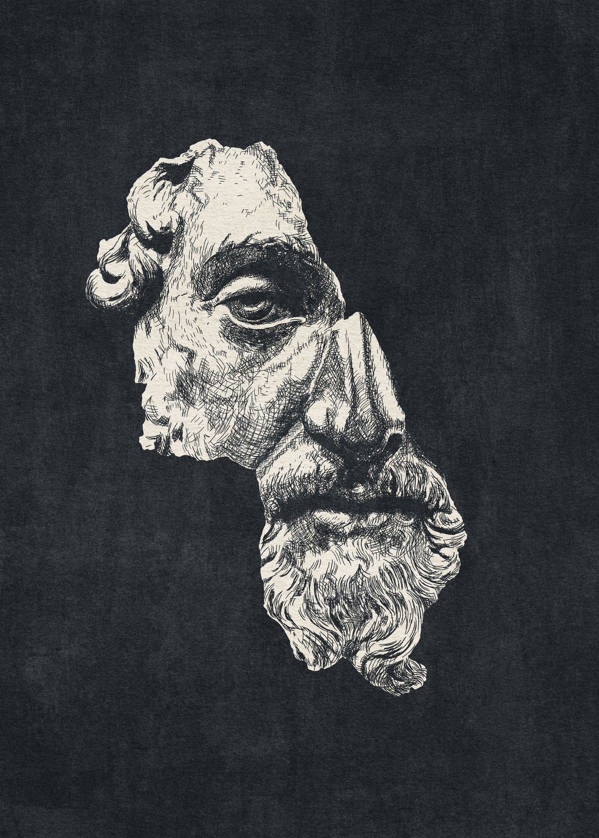 MARCUS AURELIUS / Ink - Dark - Obra sin marco