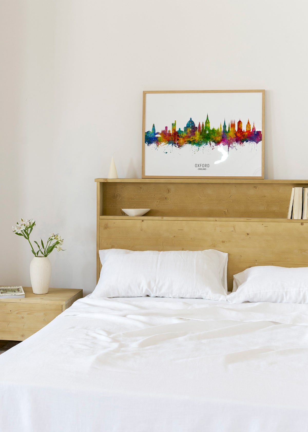 Oxford Skyline multicolor - Framed poster in an interior