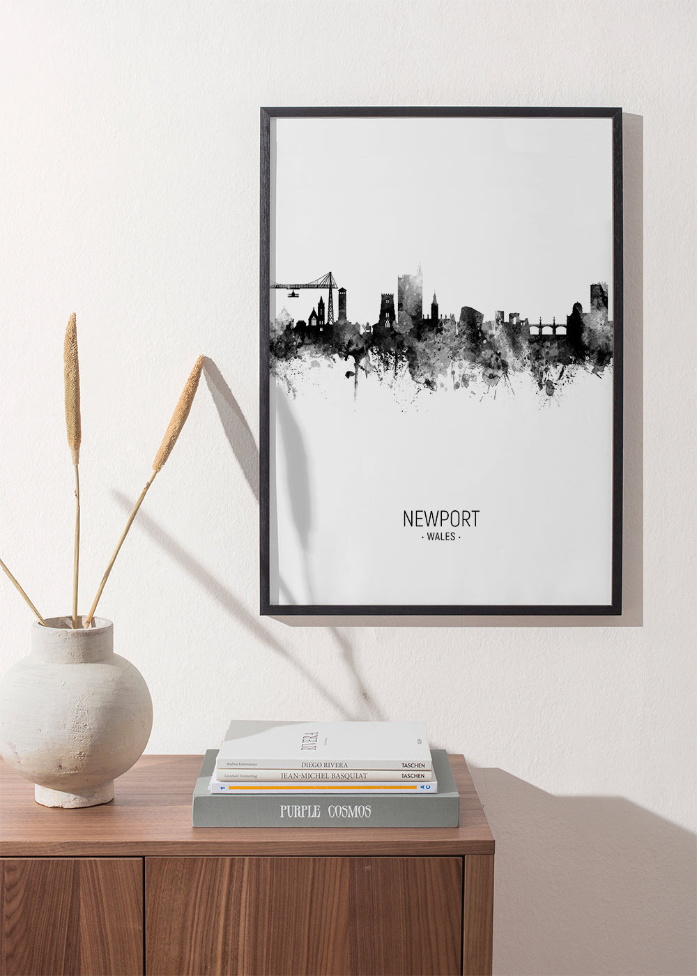 Newport Skyline black and white