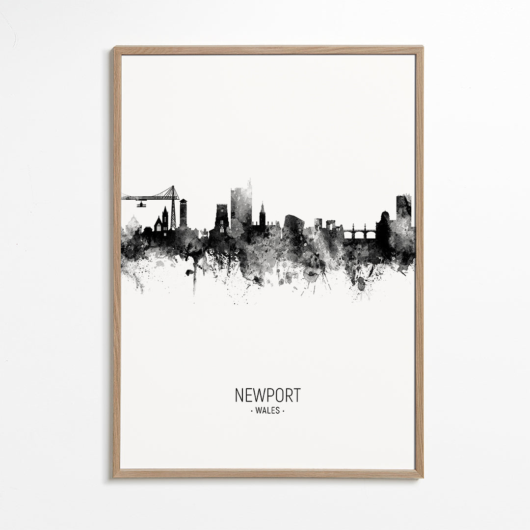 Newport Skyline black and white