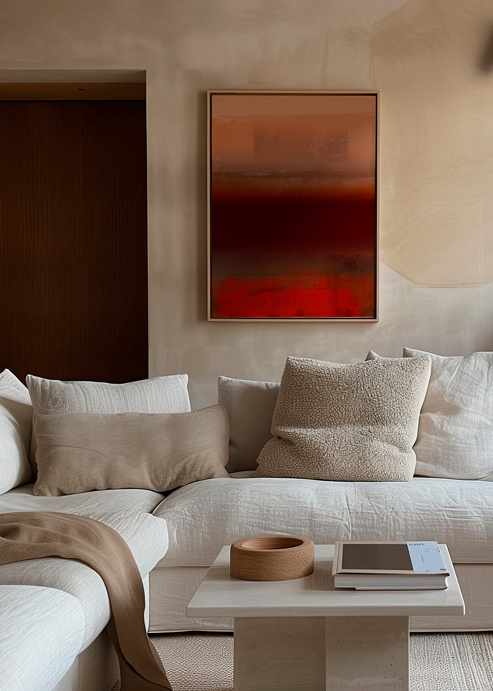 Organic Stack In Orange Red & Brown 1