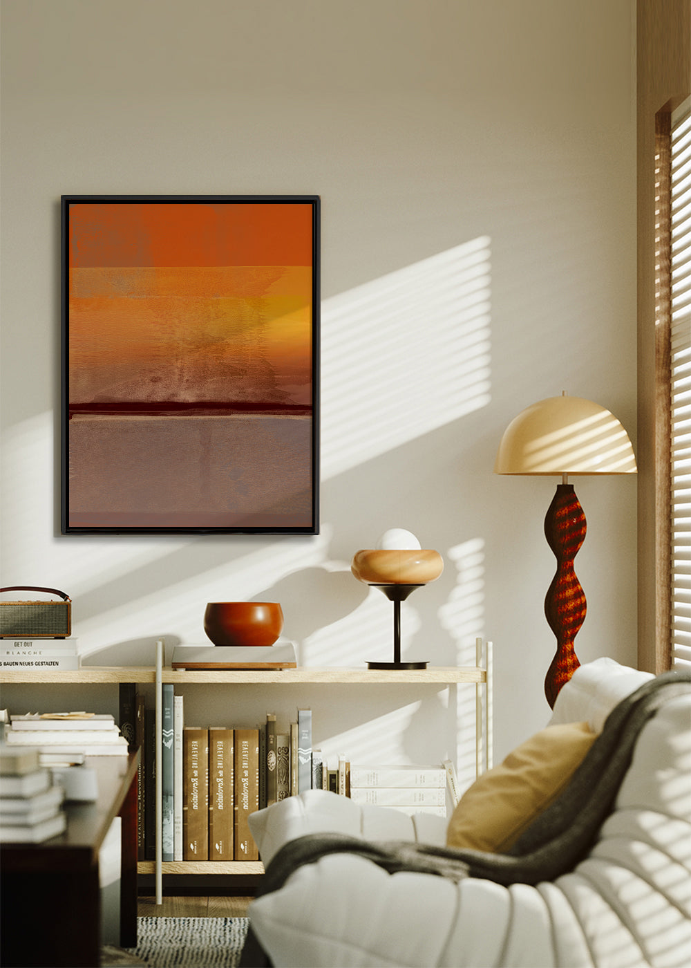 Organic Stack In Orange Brown 2