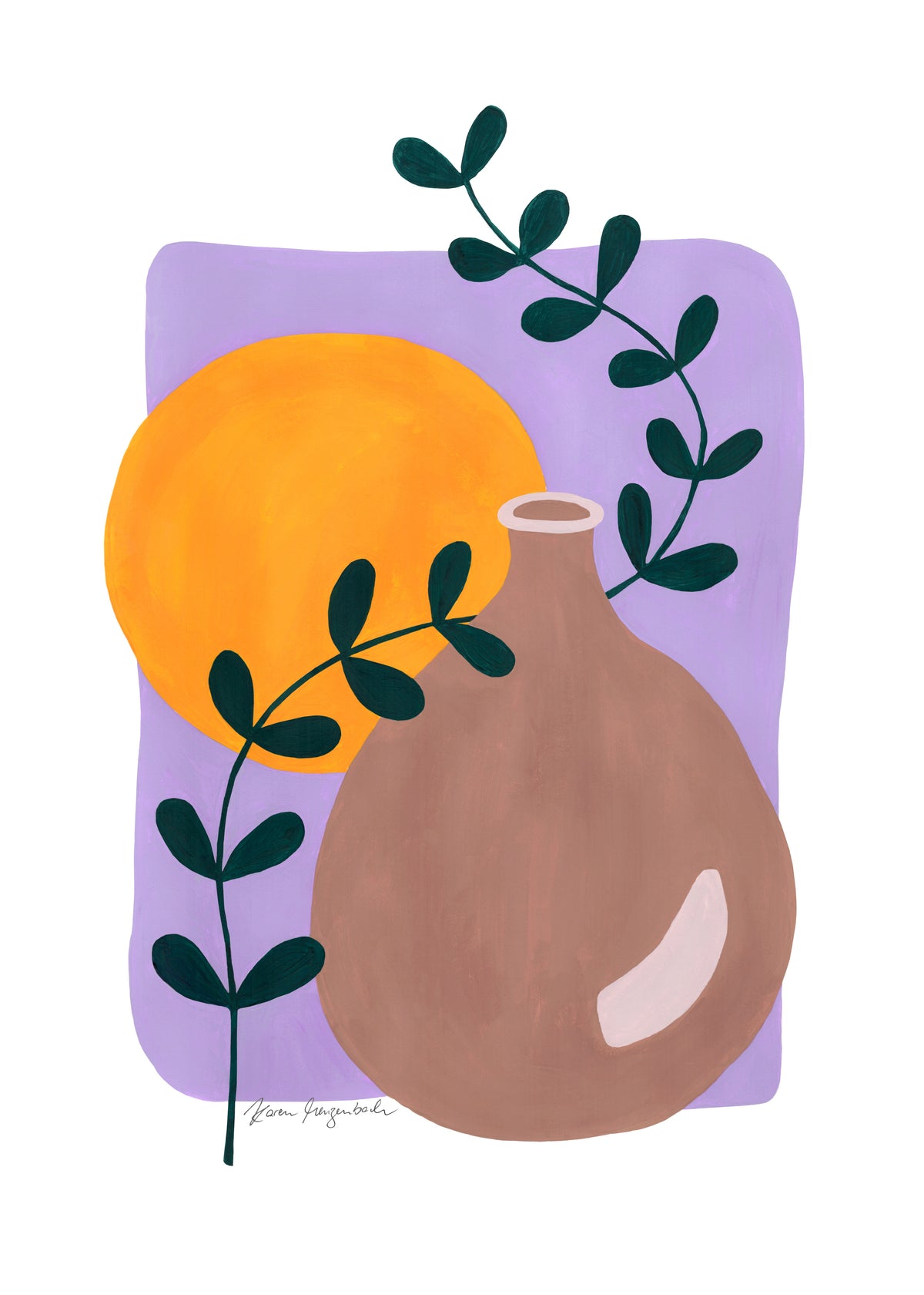 Branch & Sunshine - Unframed art print