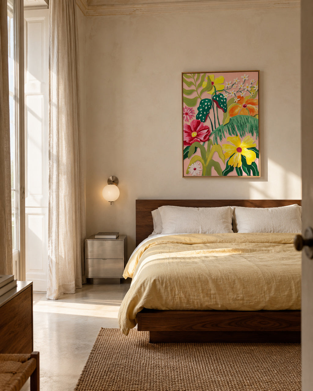 Flores y Plantas - Framed canvas in an interior