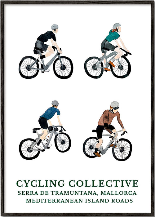 Sports art Mallorca cyclists