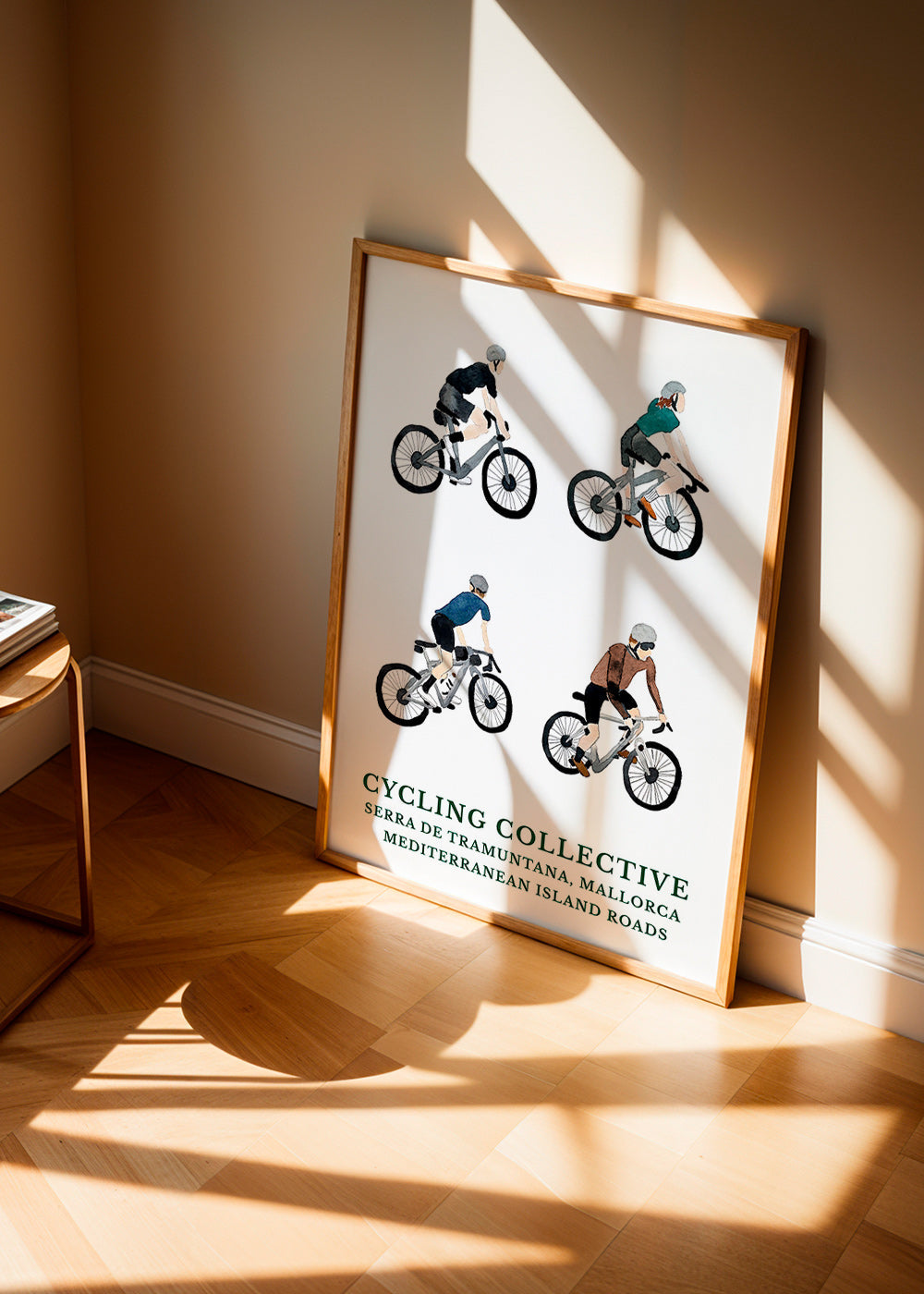 Sports art Mallorca cyclists