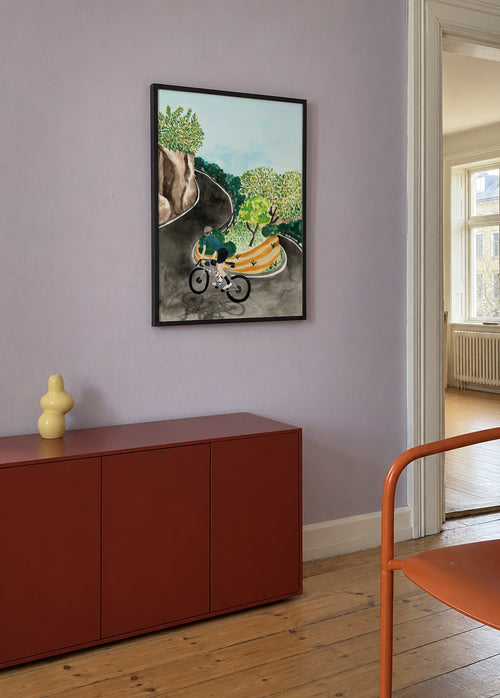 Tramuntana Mountain Roads - Framed poster in an interior