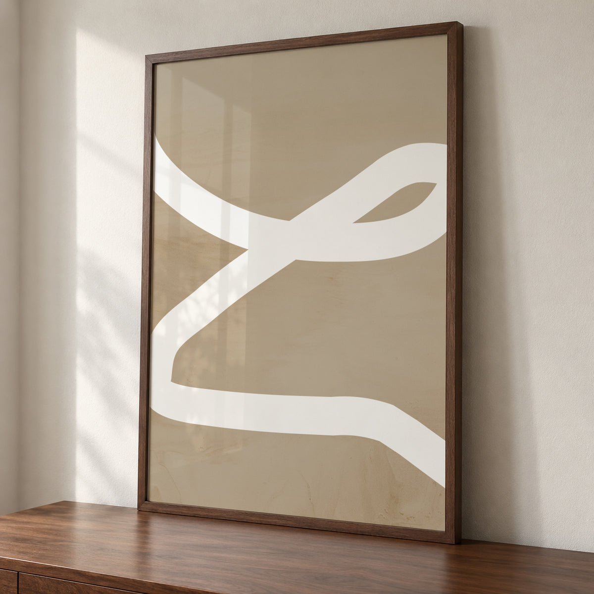 White Path - Framed poster detail