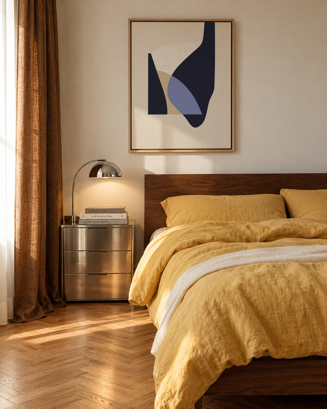 Form VII - Framed canvas in an interior