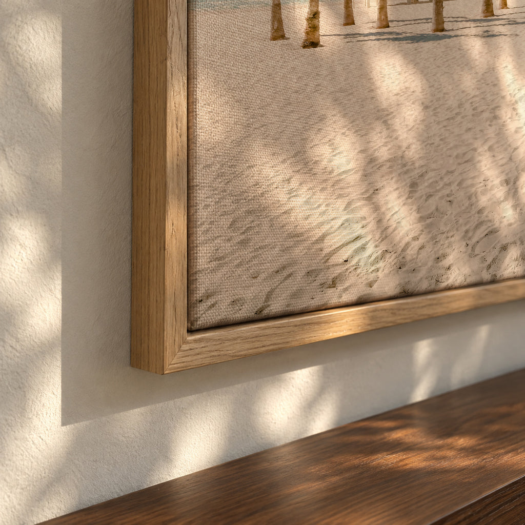 12 by the Ocean - Framed canvas detail