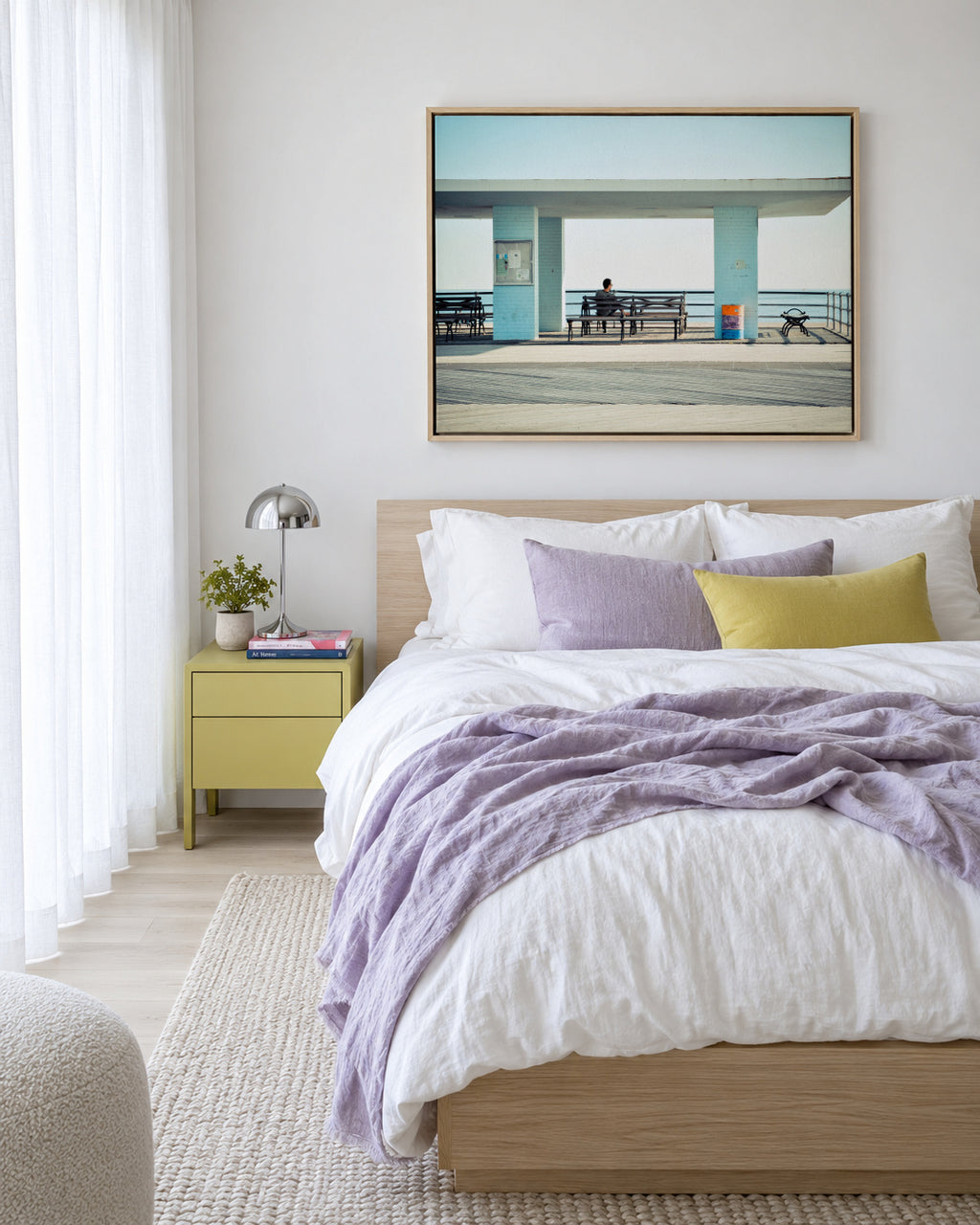 Coney Island - Framed canvas in an interior