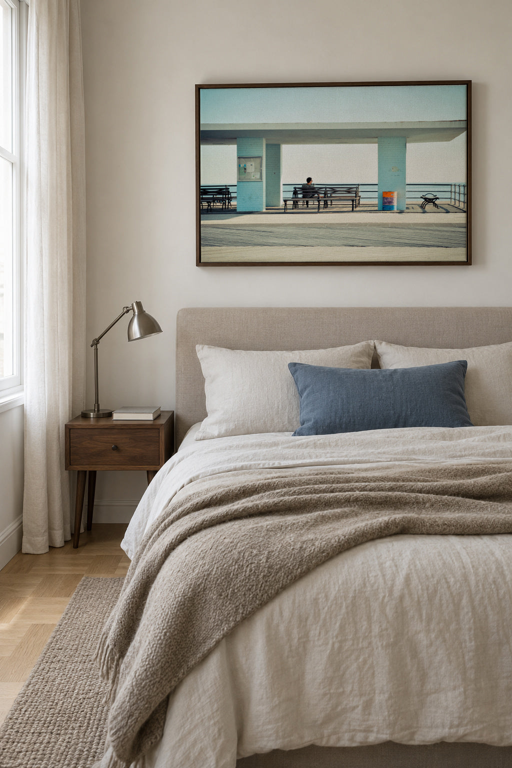 Coney Island - Framed canvas in an interior