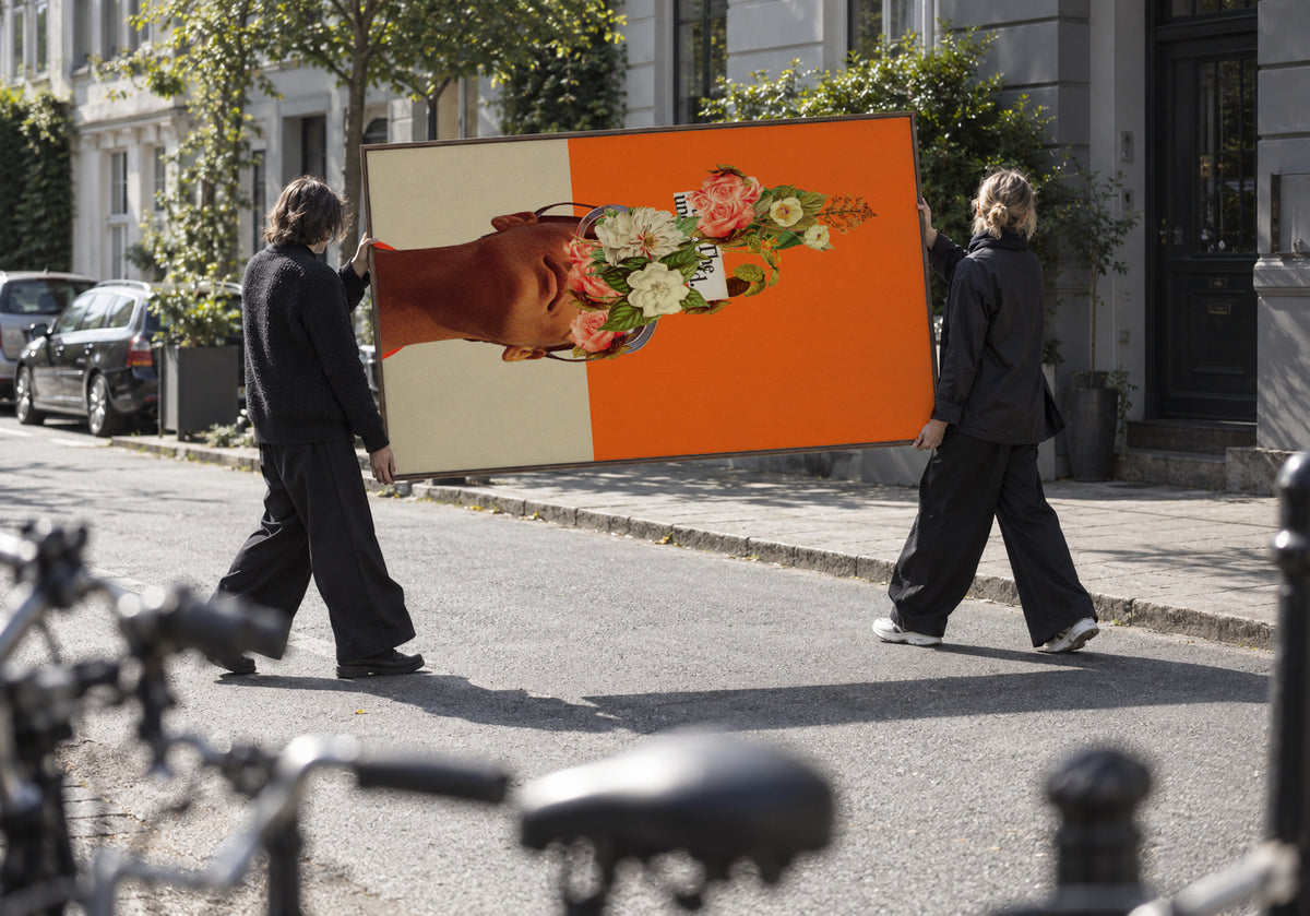 The Unexpected - Framed canvas in an interior