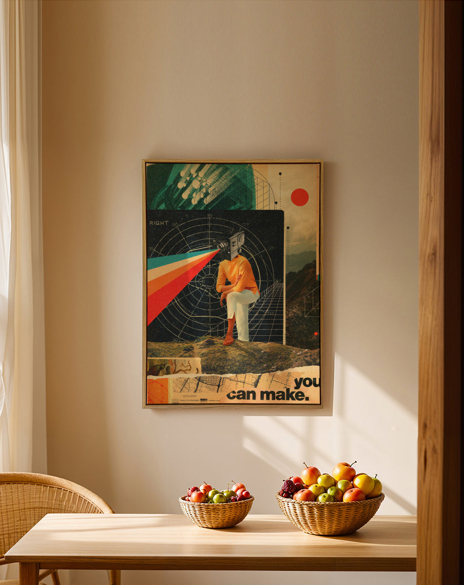 You Can Make It Right - Framed canvas in an interior
