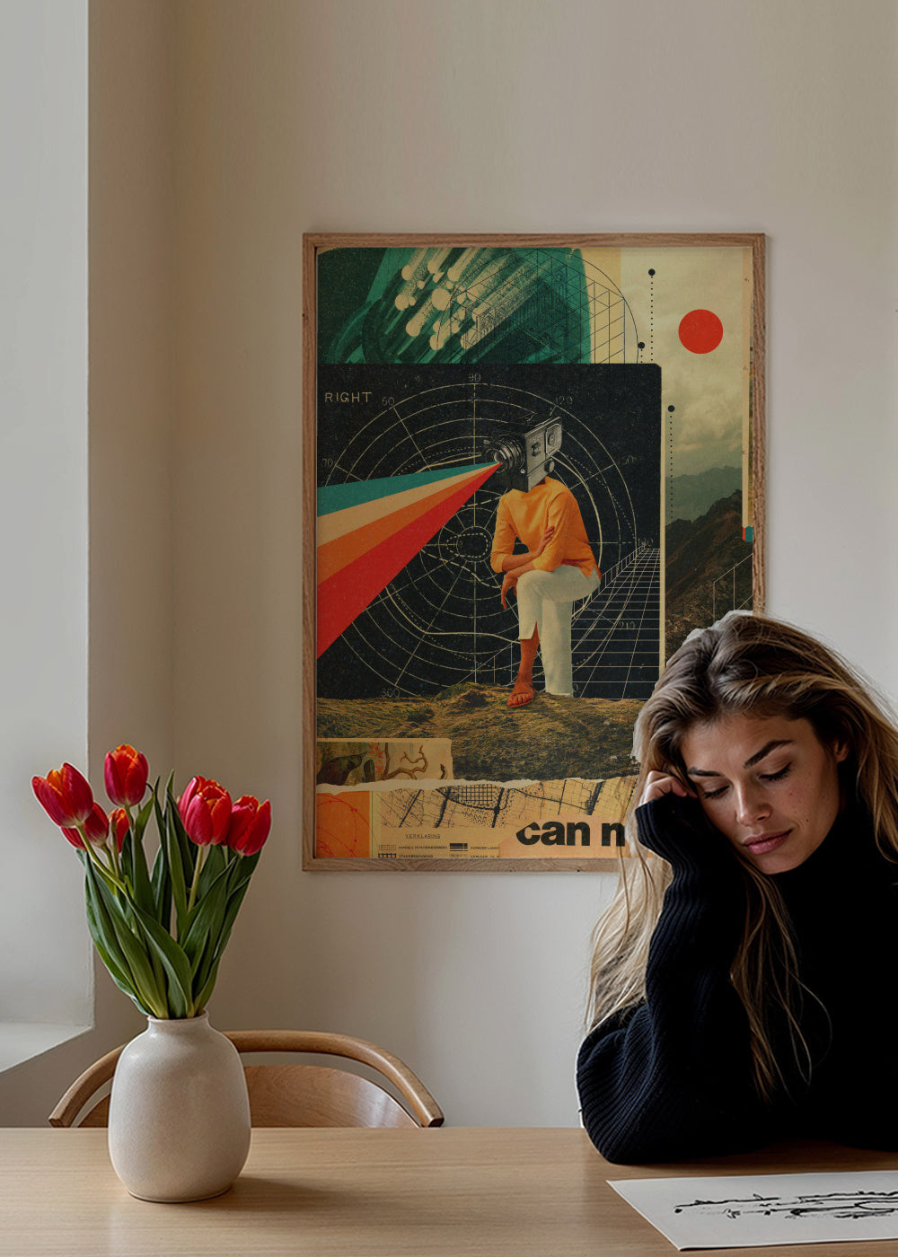 You Can Make It Right - Framed poster in an interior