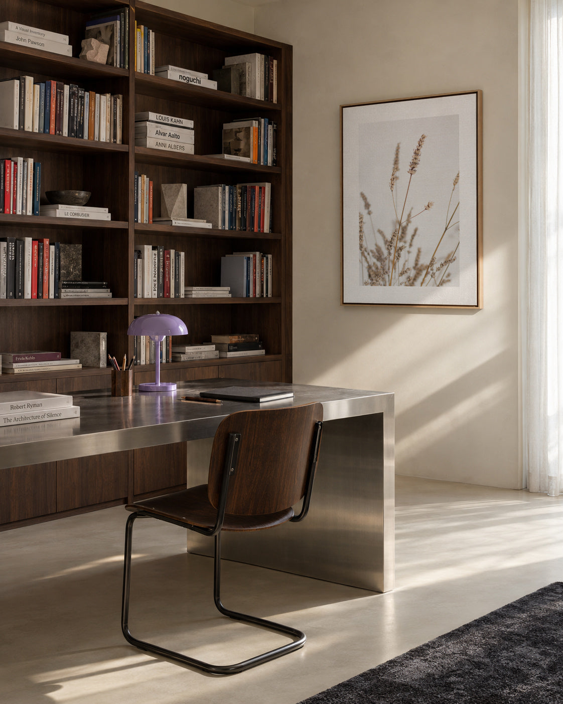 Espigas I - Framed canvas in an interior